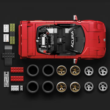 Mattel Brick Shop Hot Wheels Jogo de Construção Elite '90 Acura NSX - Imagem 4 de 6