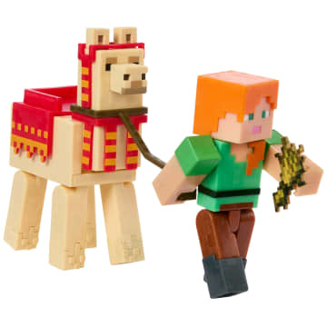 Minecraft Vanilla Figura de Acción Alex y Llama - Imagen 3 de 6