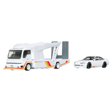 Hot Wheels Collector Veículo de Brinquedo Carro Transportador Japan Double Decker Hauler - Imagem 1 de 6