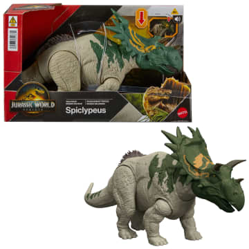 Jurassic World Dinossauro de Brinquedo Rebirth Rugido Selvagem Spiclypeus - Imagem 1 de 6