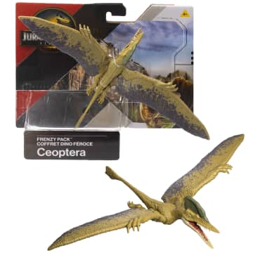 Jurassic World Rebirth Frenzy Pack Ceoptera Dinosaur Figure, Authentic Toy, Digital Play - Image 1 of 6