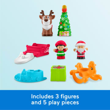 Fisher-Price Little People Christmas Wonderland Gift Set, Playset With Figures For Toddlers - Imagen 5 de 6