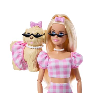 Barbie Fashion & Beauty Muñeca Looks Iguales Malibú y Perrito - Imagem 3 de 6