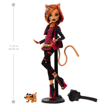Monster High Boo-Riginal Creeproduction Toralei Doll With Diary, Doll Stand And Pet - Imagen 2 de 6