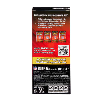 UNO Elite NFL Booster Set Plus With 40 Elite Action Cards, 2025 Core Edition (Players May Vary) - Imagen 6 de 6