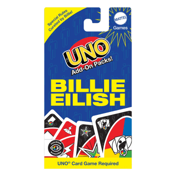 UNO Add-On Pack Billie Eilish Card Game For Family & Game Nights, Travel, Camping & Parties - Imagen 1 de 6
