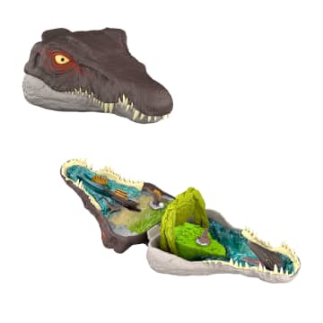 Jurassic World Rebirth Micro Adventure Playset Spinosaurus Head, Interactive Features & Figures - Imagen 6 de 6