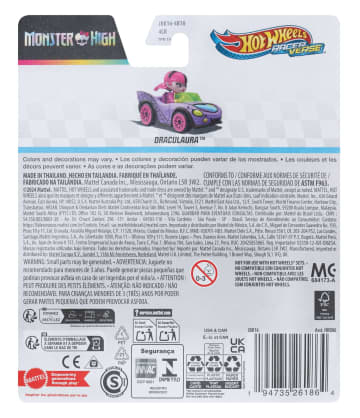 Hot Wheels RacerVerse Veículo de Brinquedo Draculaura - Imagem 2 de 2
