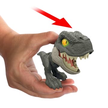 Jurassic World Mighty Little Biters Dinosaur Toy With Bite Action, Eye Change, Collectible Figure - Imagen 3 de 6