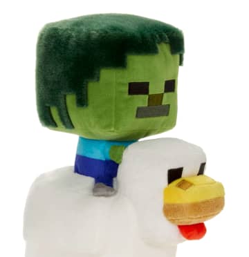 Minecraft Plush Zombie Chicken Jockey Toy, 8-inch Soft Doll inspired By The Video Game Character - Image 2 of 6