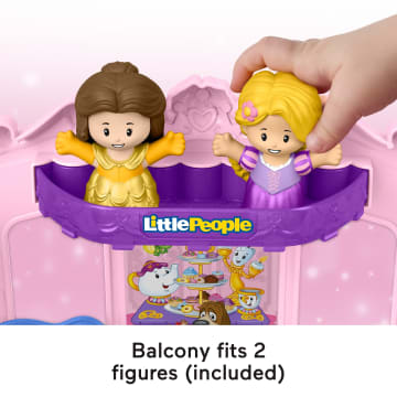 Fisher-Price Little People Disney Princess Pull-Along Musical Carriage Toddler Toy With 2 Figures - Imagen 5 de 6