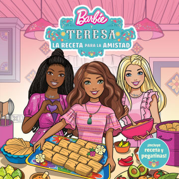 Barbie And Teresea: Recipe For Friendship Paperback Book & 2 Sticker Sheets, Spanish-Language - Imagem 1 de 5