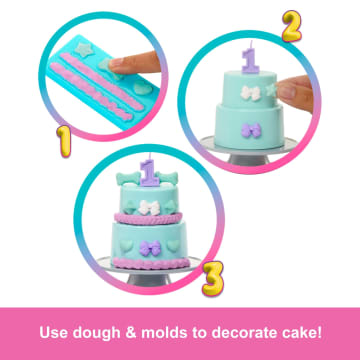 Barbie Party Unboxed Pet Birthday Series Doll & Accessories, Party Stars Set With 10 Surprises - Imagem 4 de 6