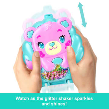 Polly Pocket Glitter Island Compact Playset With 1 Micro Mermaid Doll And Ocean Pets, Travel Toy With Themed Accessories - Imagem 3 de 6
