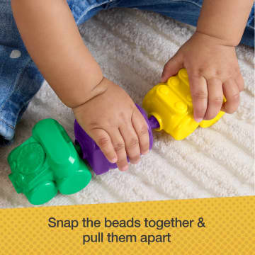 Fisher-Price Rock-A-Stack & Snap Lock Beads Baby Toy Set, Mattel Replay The Classics Collection - Image 4 of 6