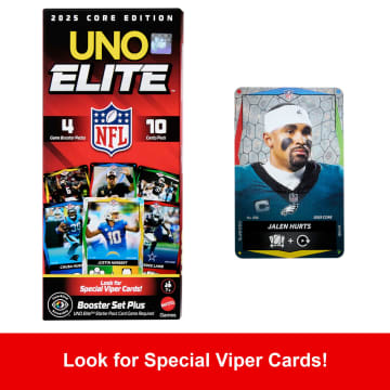 UNO Elite NFL Booster Set Plus With 40 Elite Action Cards, 2025 Core Edition (Players May Vary) - Imagen 5 de 6