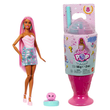 Barbie Pop Reveal Treat Series Doll & Accessories Set, 8 Surprises Include Pet - Image 6 of 6