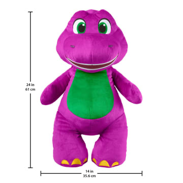 Fisher-Price Barney's World Jumbo Barney Plush, 24-Inch Figure, Large Scale & Soft Texture - Imagem 3 de 4