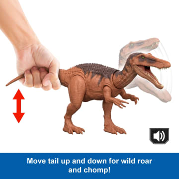 Jurassic World Rebirth Wild Roar Baryonyx Dinosaur Toy, Tail Controlled Attack Chomp & Sound - Imagen 3 de 6