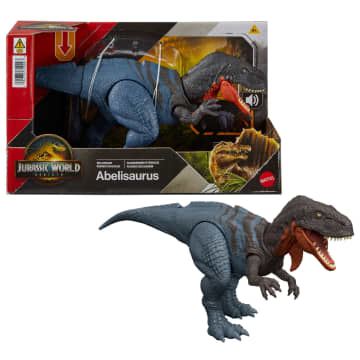 Jurassic World Rebirth Wild Roar Abelisaurus Dinosaur Toy