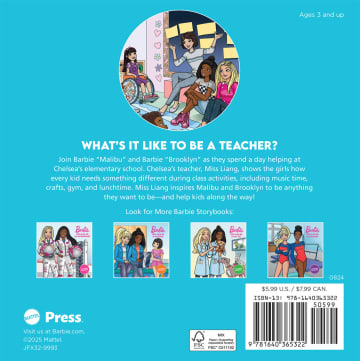Barbie: You Can Be A Teacher, Paperback Book For Kids, Includes 2 Sticker Sheets - Image 2 of 5
