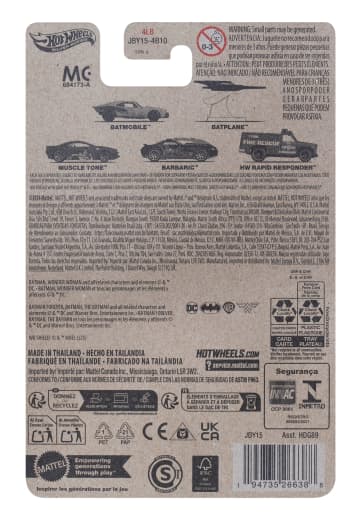 Hot Wheels Collector Vehículo de Colección Auto de Batman Barbaric - Imagen 5 de 5
