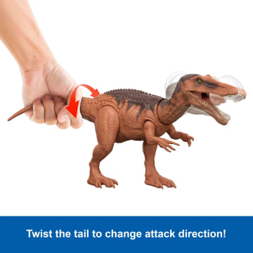 Jurassic World Rebirth Wild Roar Baryonyx Dinosaur Toy, Tail Controlled Attack Chomp & Sound - Imagen 4 de 6