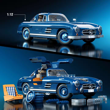 Mattel Brick Shop Hot Wheels Jogo de Construção Premium Mercedes-Benz 300 SL - Image 3 of 6