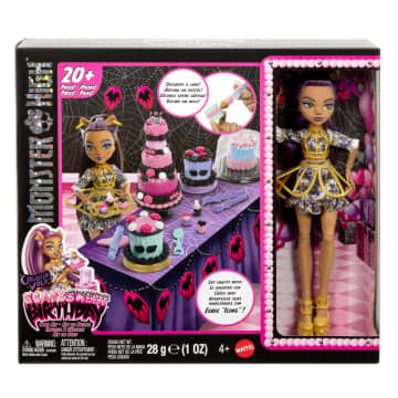 Monster High Scary Sweet Birthday Cake Kit With Clawdeen Wolf Doll And 20+ Decorating Accessories - Imagen 6 de 6