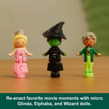 Polly Pocket Micro Dolls And Playset, Collector Wicked Compact With Hat And Bubble Accessories - Imagen 5 de 6
