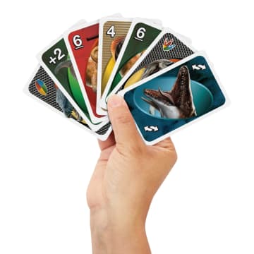 UNO Jurassic World Rebirth Card Game For Kids, Family & Adult Game Nights - Imagen 3 de 6