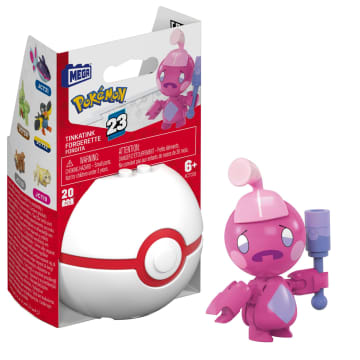 MEGA Pokémon Jogo de Construção Pokébola Colecionável Tinkatink - Imagem 1 de 6