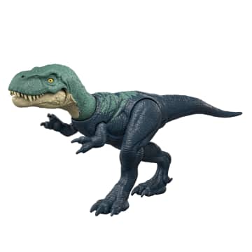 Jurassic World Rebirth Strike Attack Nanotyrannus Dinosaur Toy, Single Strike Action, Authentic & Posable - Imagem 1 de 6