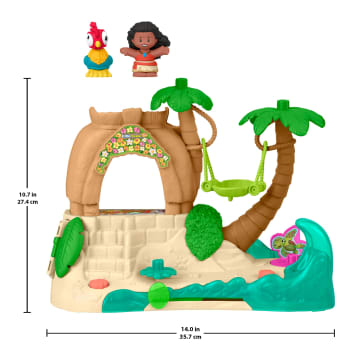 Fisher-Price Little People Disney Princess Moana Adventure Village Playset With Figures For Toddlers - Imagem 6 de 6
