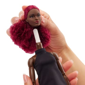 Barbie Basics Collectible Doll, Model 03 With Red Curly Hair, Black Dress & Boots - Image 6 of 6