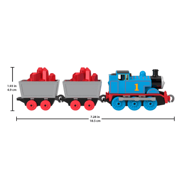 Thomas & Friends By Fisher-Price Small Die-Cast Mattel 80Th Engine, Collectible Toy Metal Train - Imagen 2 de 6