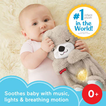 Fisher-Price Soothe 'n Snuggle Otter, Plush Baby Toy, Sound Machine With Breathing Motion - Image 2 of 6