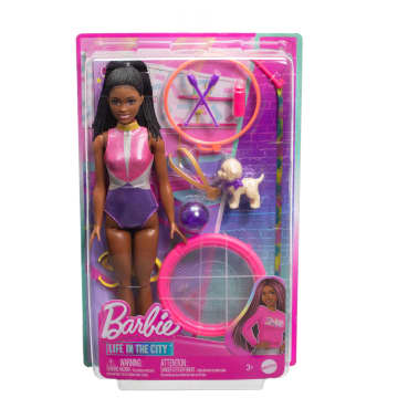 Barbie “Brooklyn” Gymnast Doll & Playset With Fashion Doll, Puppy, Trampoline And Accessories - Image 6 of 6
