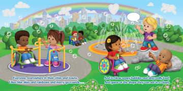 Fisher-Price Little People: Everyone, Everywhere Board Book For Infants & Preschoolers - Imagem 4 de 4