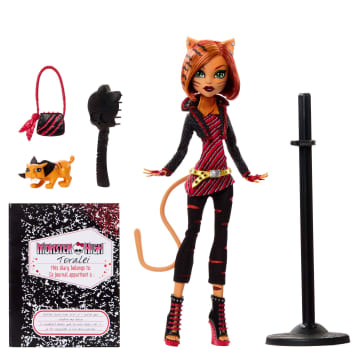 Monster High Boo-Riginal Creeproduction Toralei Doll With Diary, Doll Stand And Pet - Imagen 6 de 6