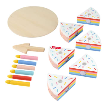 Fisher-Price Juguete para Bebés Pastel de Cumpleaños de Madera - Imagem 5 de 6