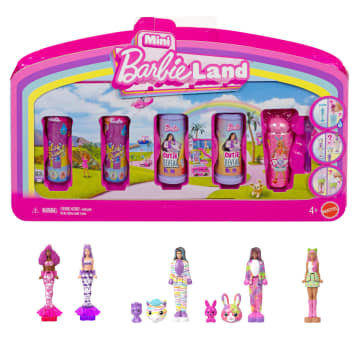 Barbie Mini Barbie Land 5 Dolls Reveal Pack, 1.5-Inch Mini Dolls With Surprise Reveal & Sensory Play Piece - Imagen 1 de 5
