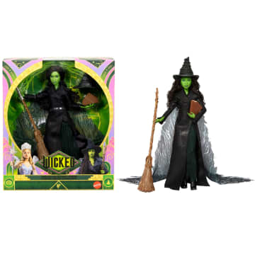 Universal Pictures’ Wicked: For Good Deluxe Elphaba Doll With Movie-Inspired Outfit & 4 Accessories - Imagem 1 de 6