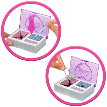 Barbie Party Unboxed Glam Party Series Purple Sparkle Doll & Accessories With 10 Surprises - Imagen 5 de 6