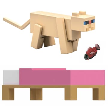 Minecraft Vanilla Figura de Ação Gato Persa 3.25