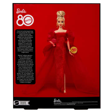 Barbie Signature Muñeca de Colección Mattel 80th Anniversary - Imagem 6 de 6