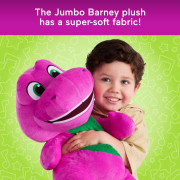 Fisher-Price Barney's World Jumbo Barney Plush, 26-Inch Figure, Large Scale & Soft Texture - Imagem 4 de 6