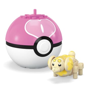 MEGA Pokémon Jogo de Construção Pokébola Colecionável Fidough - Image 6 of 6
