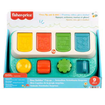 Fisher-Price Busy Buddies Pop-Up Infant Fine Motor Toy For Ages 9+ Months - Imagen 6 de 6