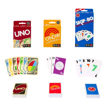Vintage Set With 3 Card Games, UNO, O’No 99 & Ski-Bo For Kid, Adult & Family Nights & Parties - Image 4 of 6